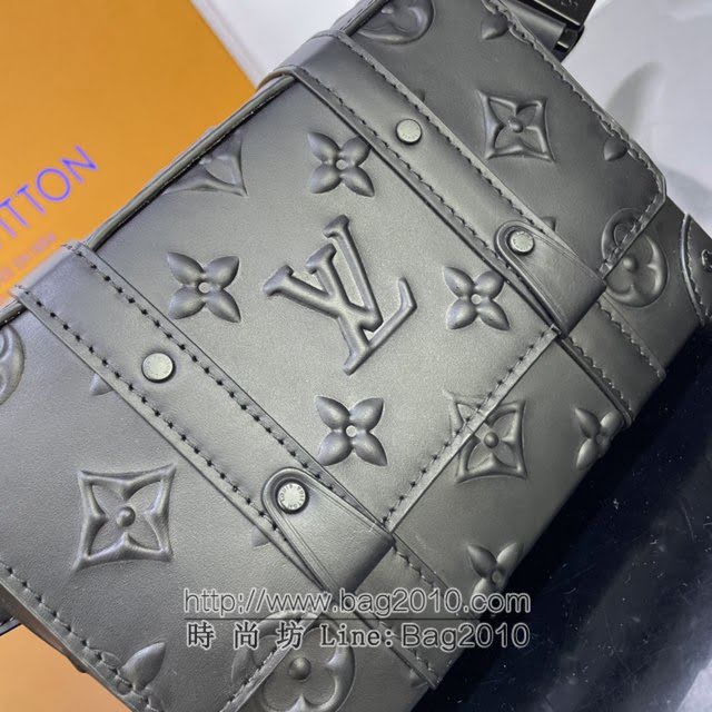Louis Vuitton新款男包 M57952 路易威登Trunk单肩包 Monogram Seal牛皮 LV男士腰包胸包斜挎包  ydh4216